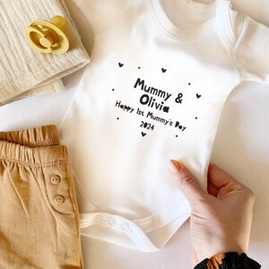 Personalised First Mummy's Day Baby grow /  Mother's Day from baby