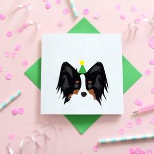 Papillon Dog Birthday Dog Card