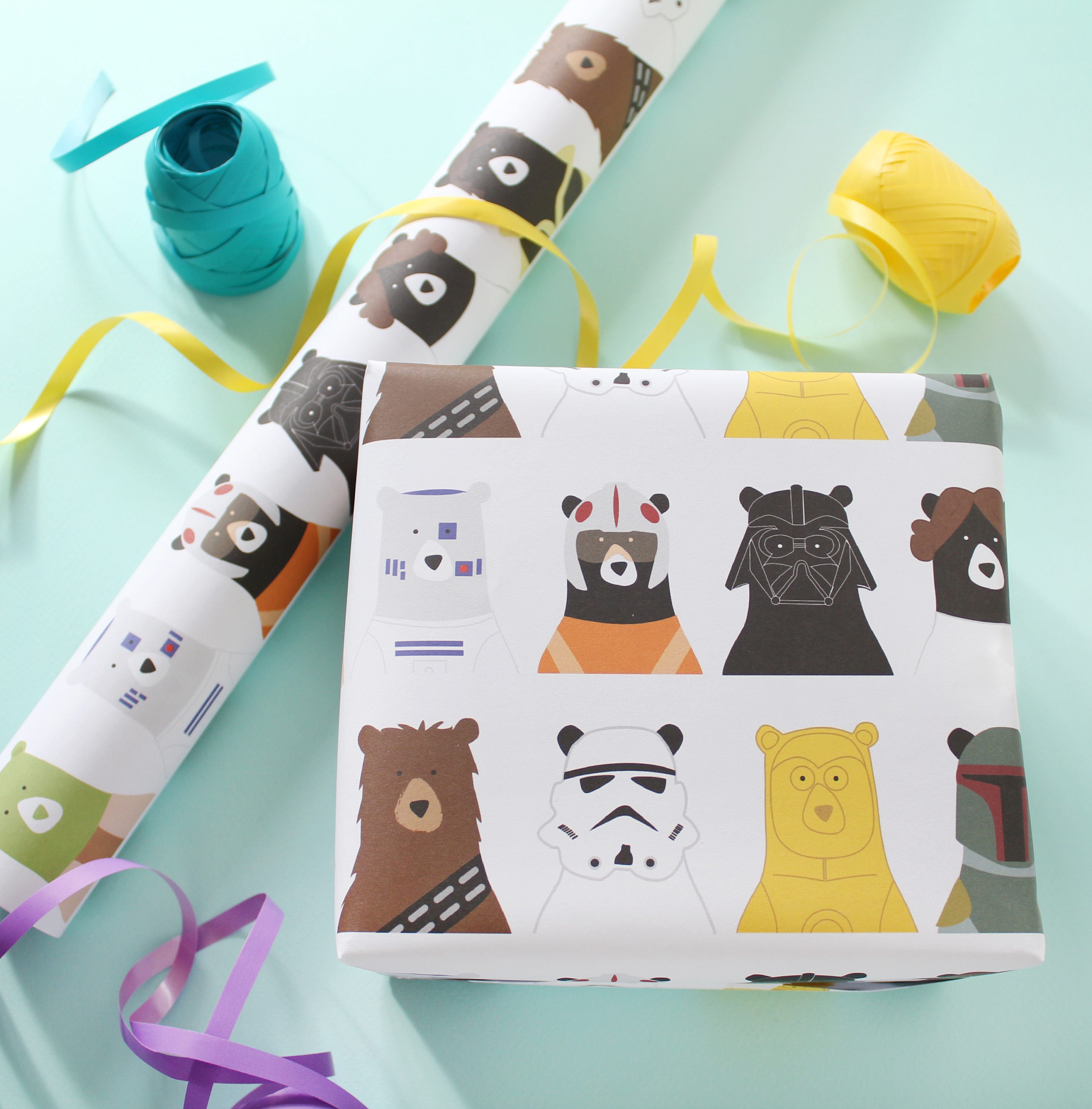 Bear Wrapping Paper
 Star Bears Wrapping Paper Birthday Wrapping Paper Birthday