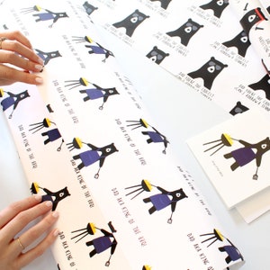 Personalised Daddy Bear Wrapping Paper / Father&#39;s Day /Birthday Gift Wrap