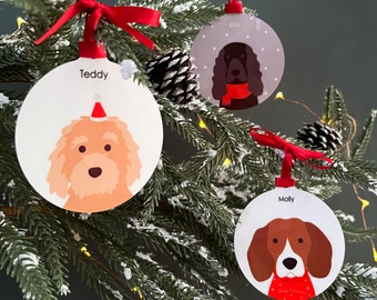 Perro Salchicha Arbol Navidad Pared Acrílico árbol Navidad Decorativo