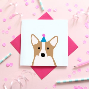 Corgi Birthday Dog Card