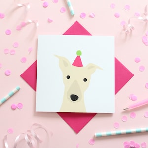 Whippet Birthday Card