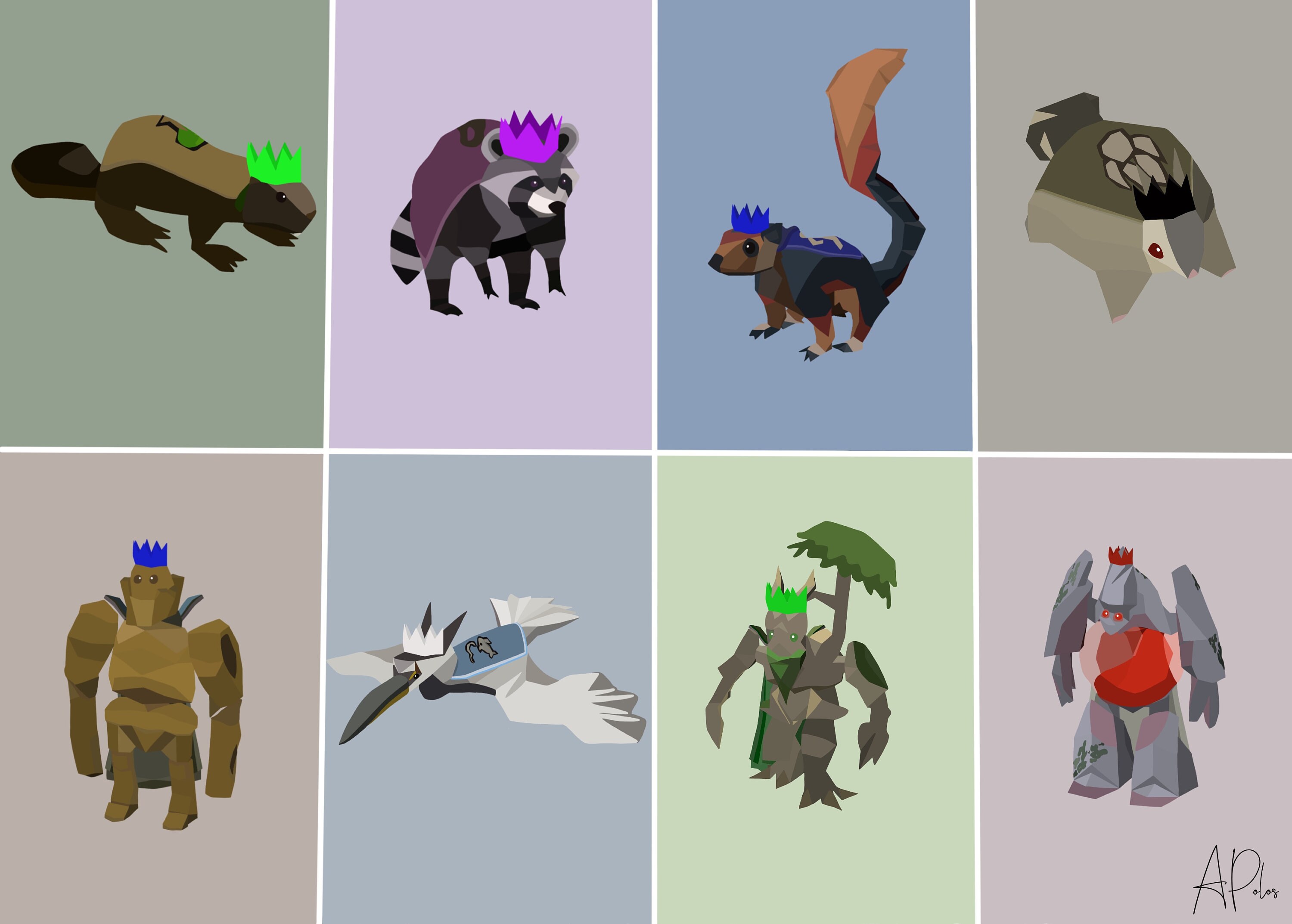 OSRS Skilling Pets Collage DIGITAL FILES fan art Etsy