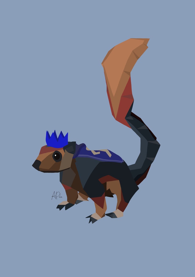 Giant Squirrel the Agility Pet OSRS DIGITAL FILE Etsy
