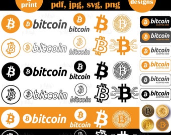 40 Bitcoin Logo Icons - Jpg, Png, Svg, vector Pdf - web and print ready