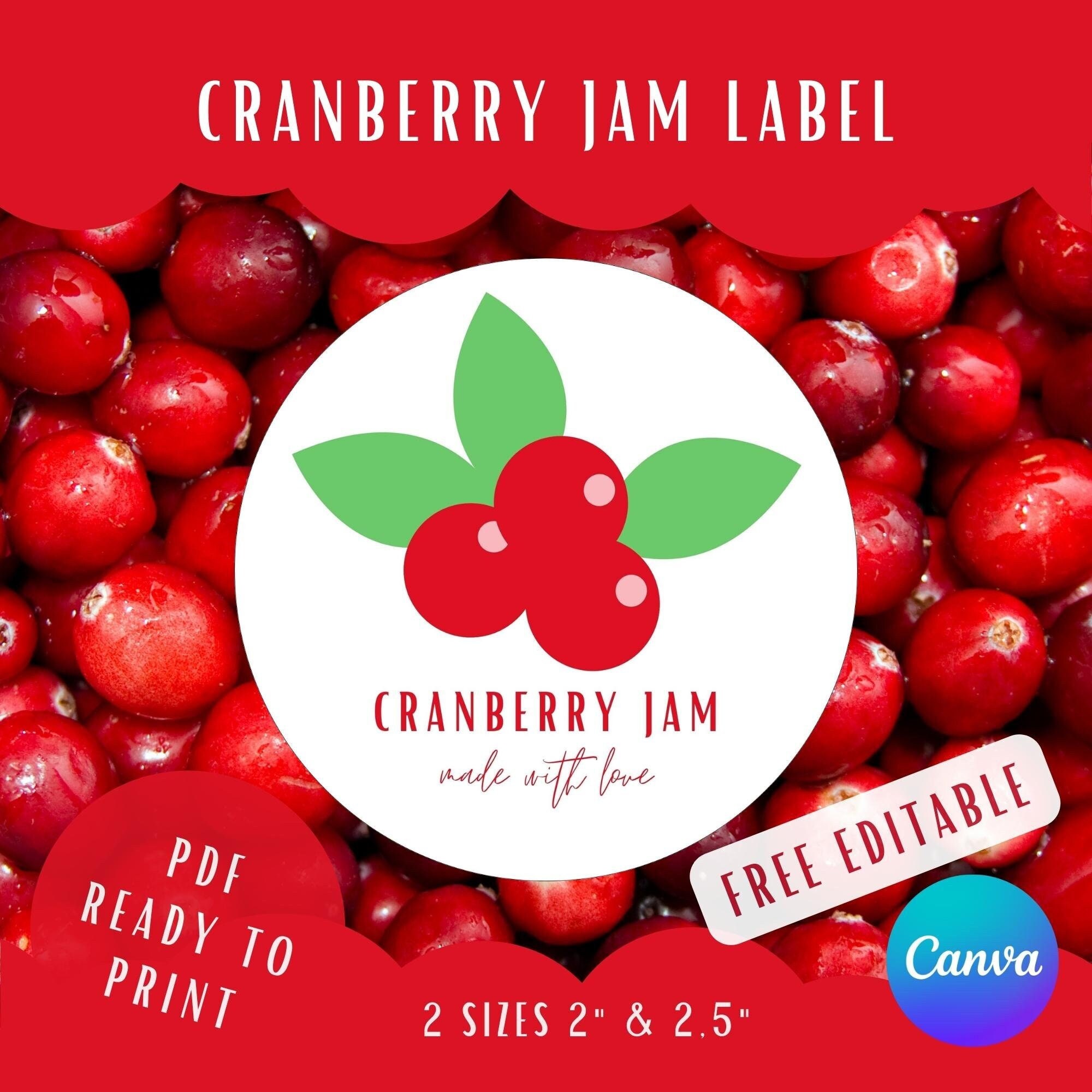 Cranberry Stickers 1/2 Each, Seasonal Planner Stickers, Holiday and Winter  Stickers, Seasonal Stickers for Planners, Calendars and More 