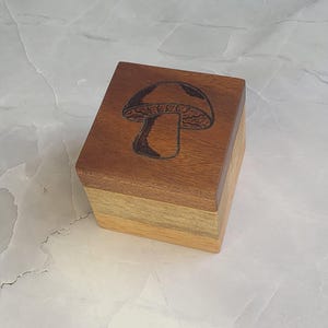 mushroomcore fungi mushroom trinket box mushroom gifts for her, cottagecore jewelry box for women, 5th anniversary gift for wife, hippie