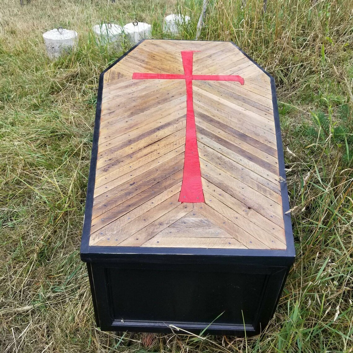 Coffin Coffee Table Rustic Goth Table Coffin Book Shelf 5th Etsy