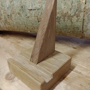 Oak phone stand