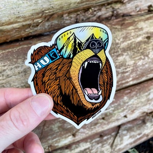 Bear Goggles Original Sticker image 1