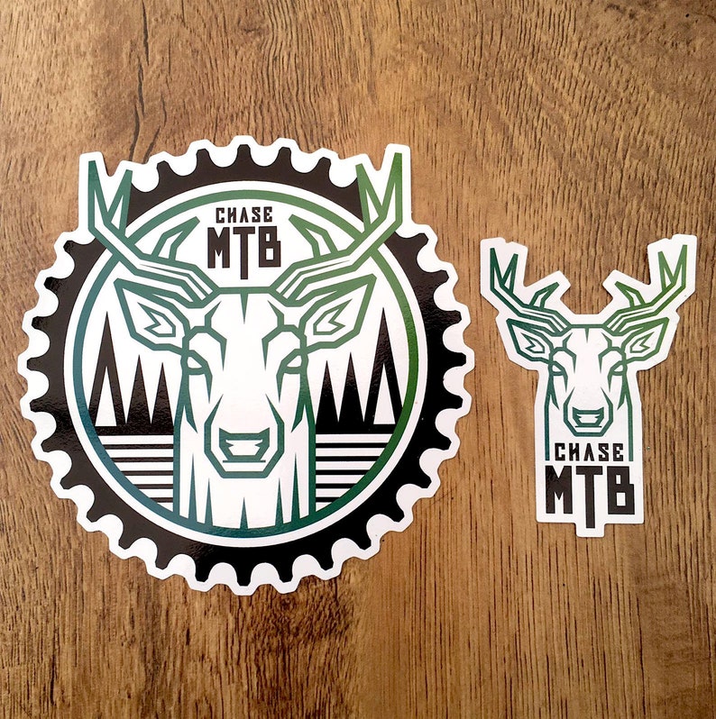 Mountain Biking Sticker Pack Chase MTB Stickers Mountain Etsy