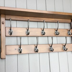 9 hook coat rack