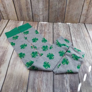 Jambières Festives Saint-Patrick Pour Fille/bébé - Motif Trèfle, Vert, Taille Unique, Neuves Avec étiquettes