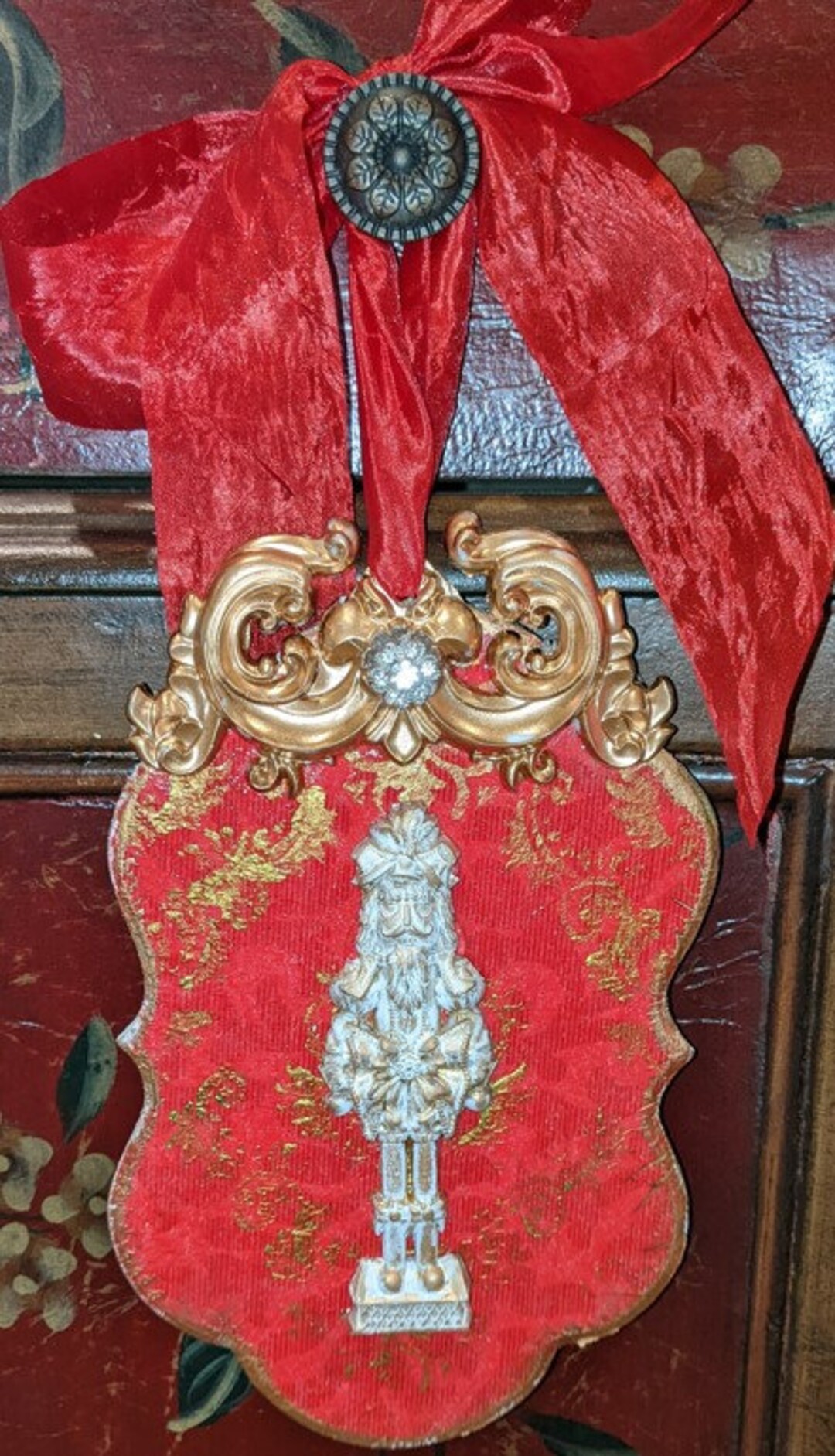 Large Nutcracker Handcrafted Christmas Ornament Etsy