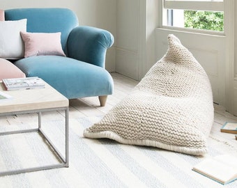 knit bean bolsa chair pattern