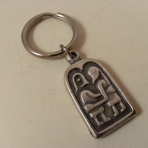 Vintage metal, key ring,key chain,couple figure