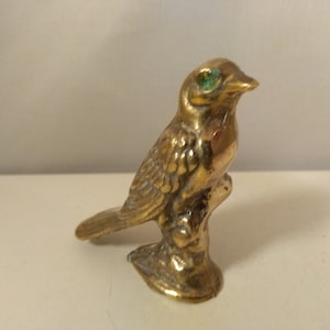 Vintage solid brass bird,animal figurine, miniature