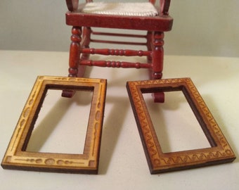 Custom order for Sara Dollhouse,wooden frames,miniature handmade, items 1/12 ..1/6 scale 2 pcs,2 different styles