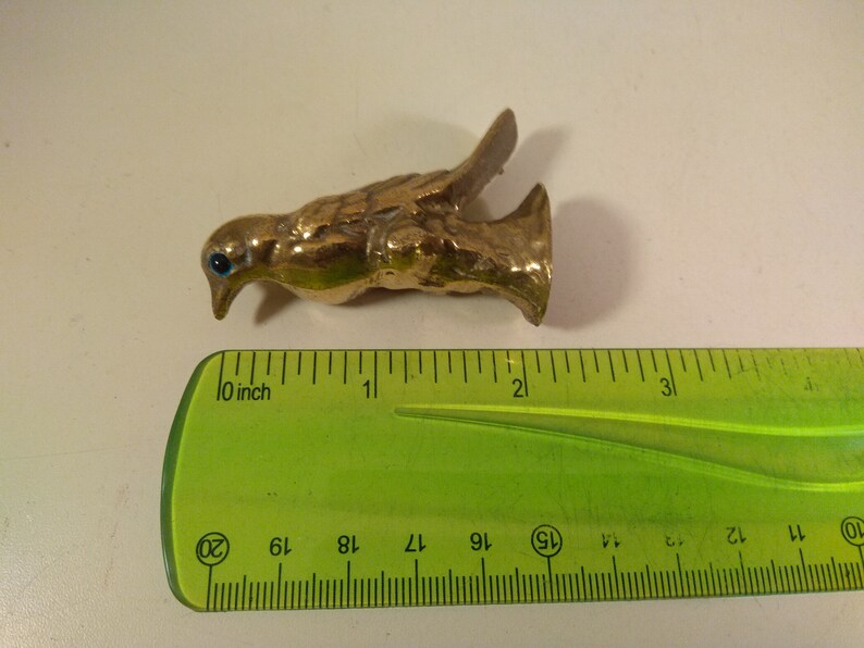 Vintage Solid Brass Bird,animal Figurine, Miniature - Etsy