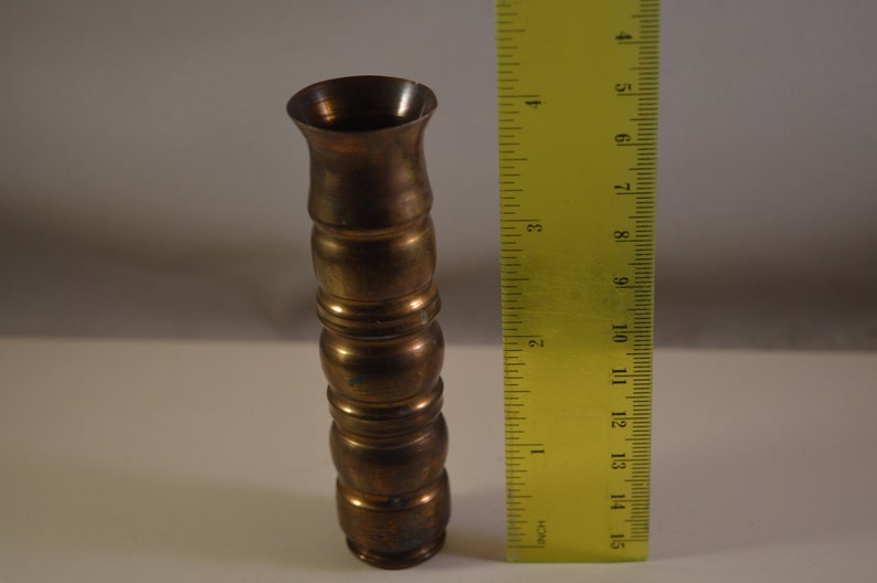 Vintage vase hand made MK 4 20mm bullet image 2