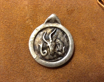 Metal, zodiac  ,figure, miniature, charm, pendant,