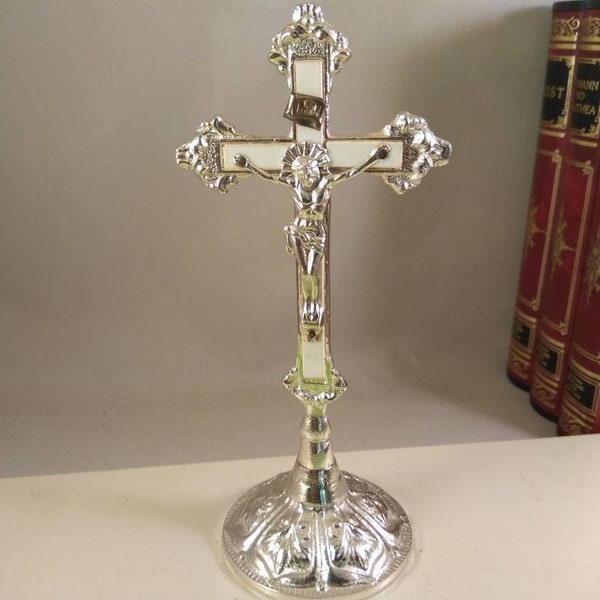 Vintage MetallKreuz, christliche religiöse.