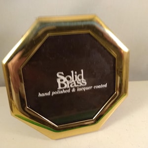 Vintage solid brass frame, classic