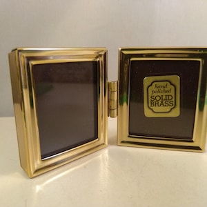 Vintage solid brass frame, classic