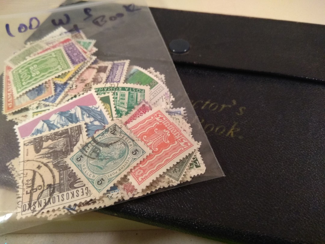 Vintage Small Stamp Book World Stamps Collection Setlot. Etsy
