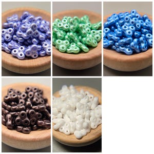 Trinity Beads, 3x6mm, 3-hole, 7g (often called 6x6mm)