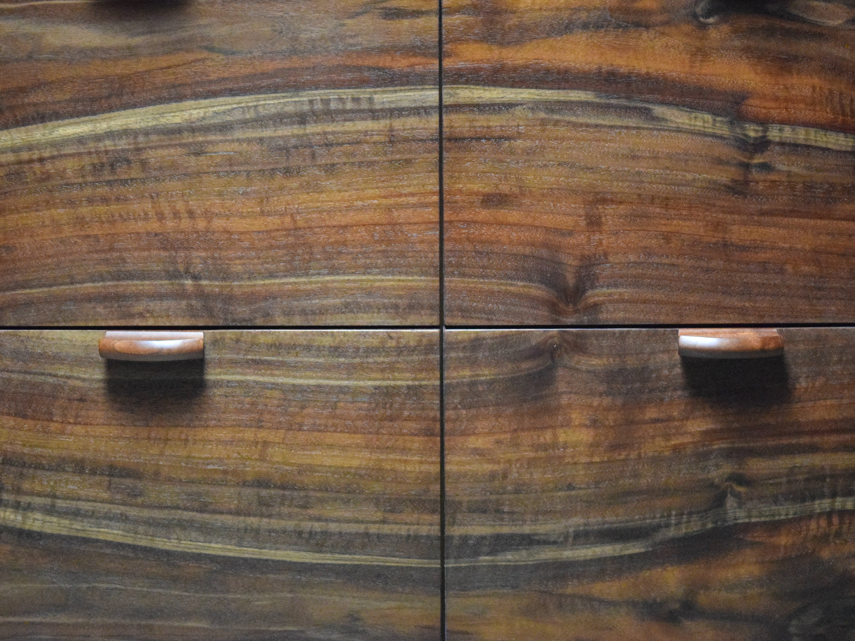 Walnut Dresser 7 Drawer Dresser Grain Match Waterfall Case