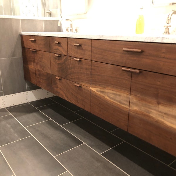 36 Inch Walnut Vanity Etsy