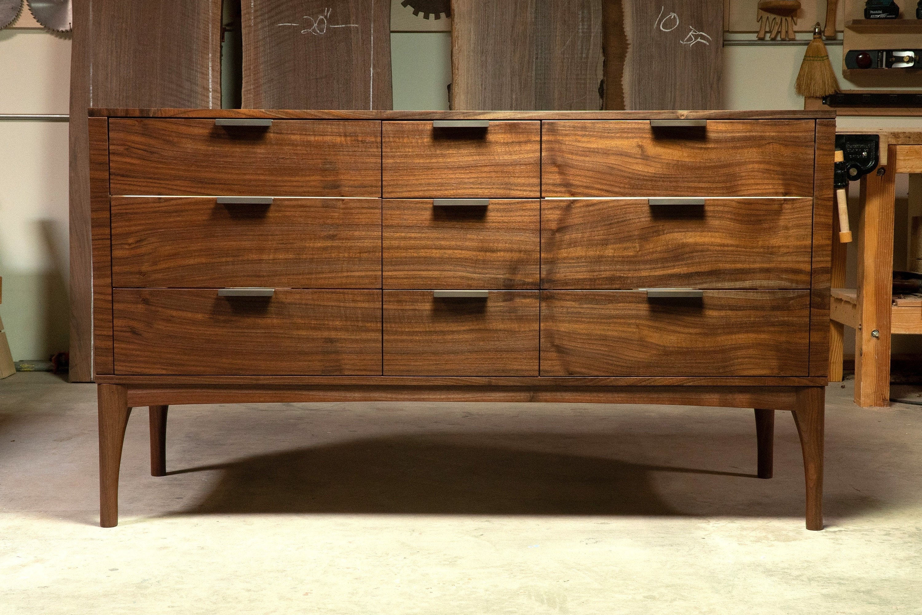 Black Walnut Vanity Grain Matched Fronts Customizable Etsy