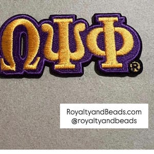 Omega Psi Phi patch