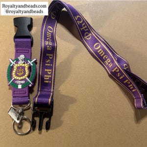 Omega Psi Phi lanyard