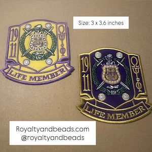 Omega Psi Phi life member patch