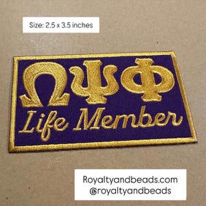 Omega Psi Phi life member patch