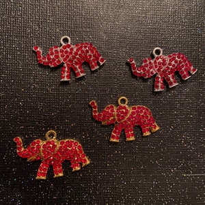 Rhinestone elephants