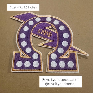 Purple Omega patch (iron on)