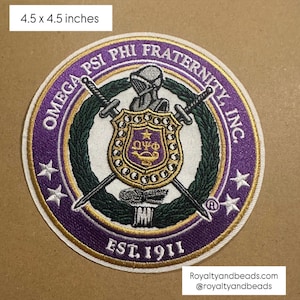 Circle Omega Psi Phi patch