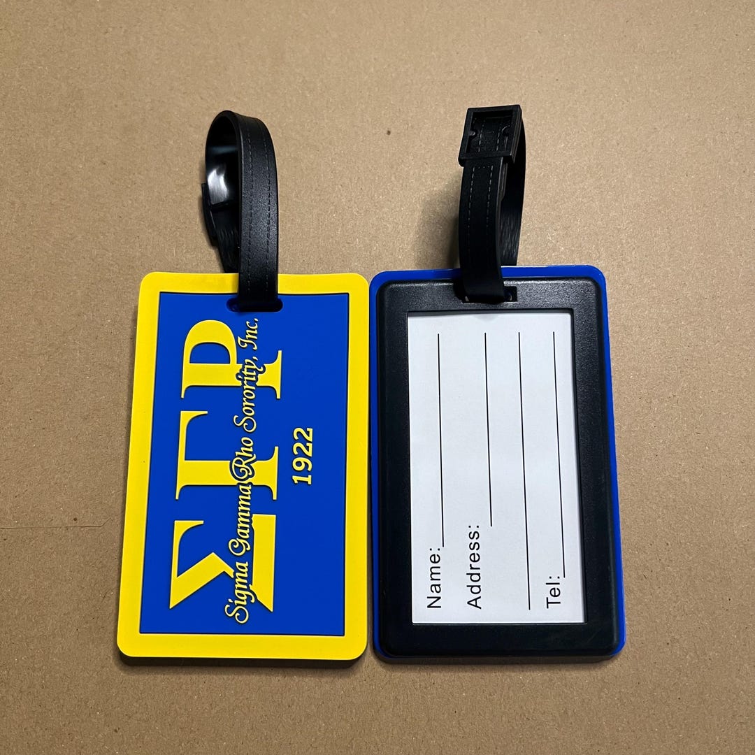 Sigma Gamma Rho Luggage Tag - Etsy