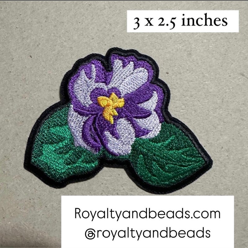 Violet Note Patch African Violets Patches - Etsy