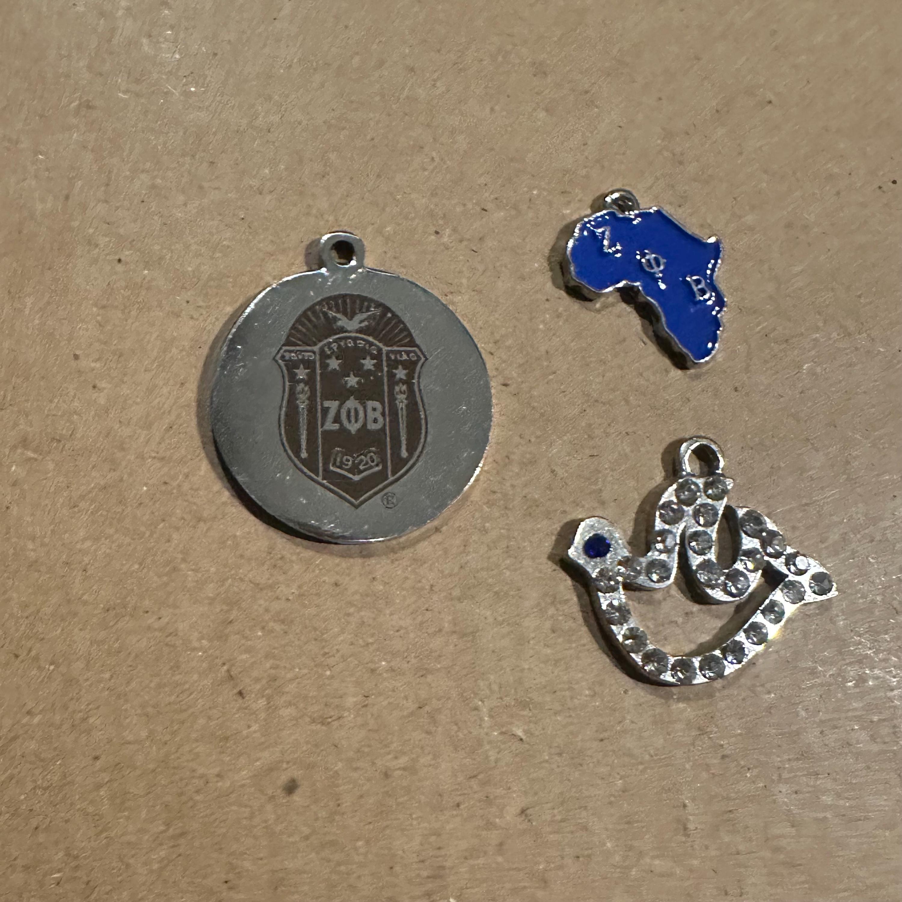 3 Zeta Charms - Etsy