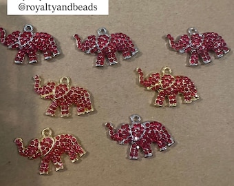 Rhinestone elephants