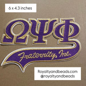 Omega Psi Phi patch (iron on)