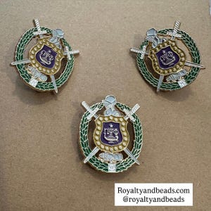 Omega Psi Phi lapel pin.