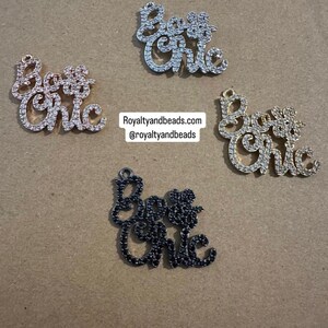 Micro pave boss chic charm