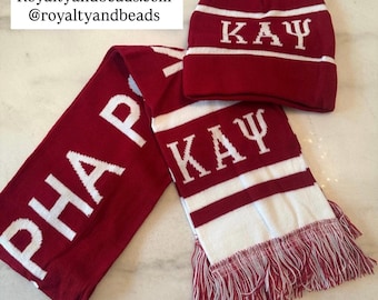 Kappa Alpha Psi scarf and hat