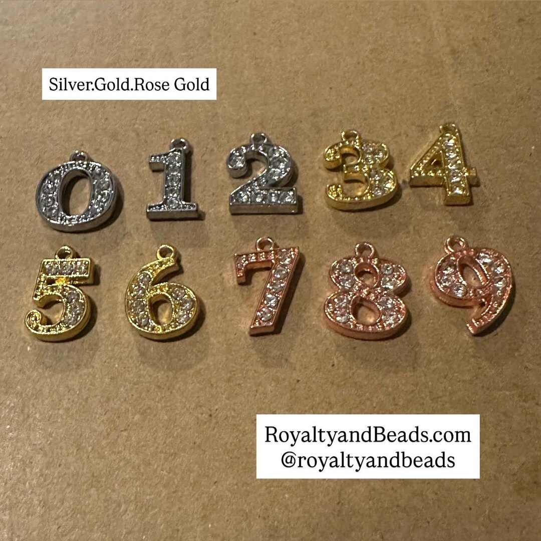 Rhinestone Number Set - Etsy